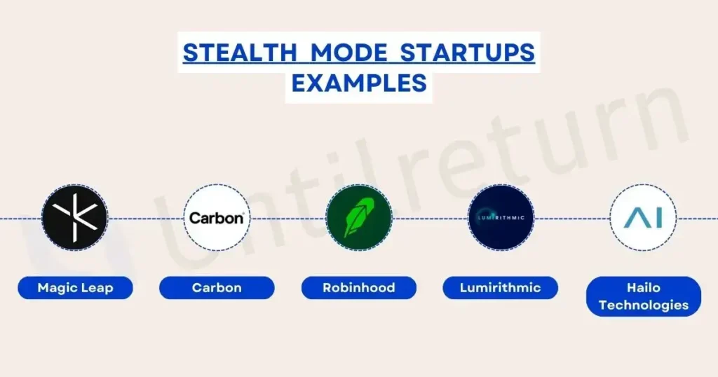 Stealth Mode startups examples